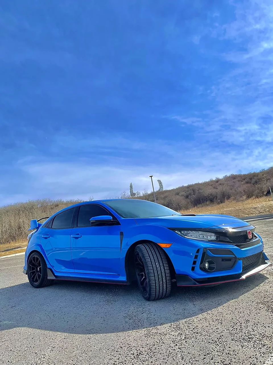 Blue Honda Civic Type R after coating