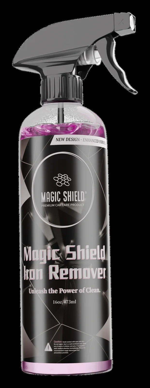 Magic Shield Iron Remover 16 ounce spray bottle, fully shown