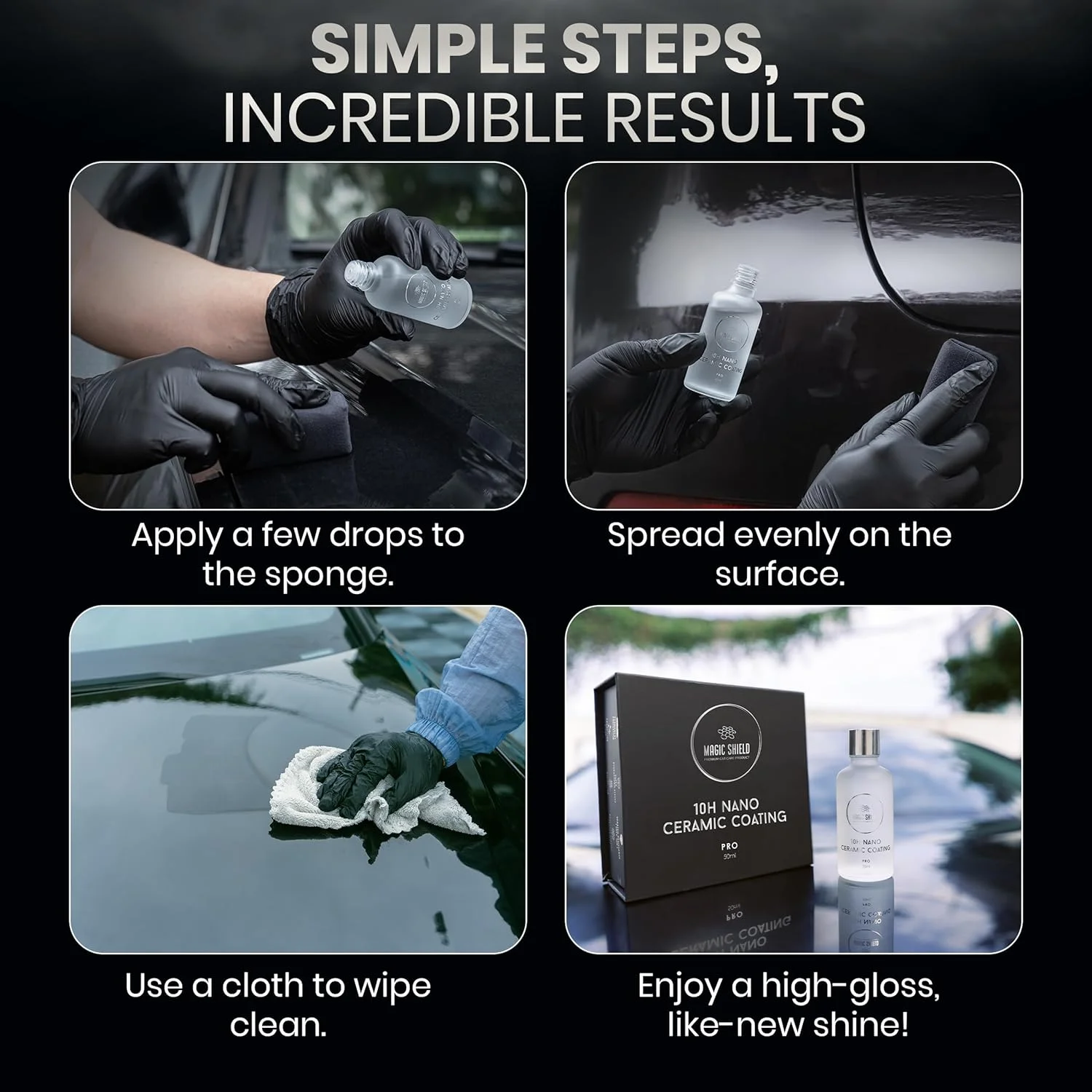 Nano ceramic car polish for a smooth reflective finish