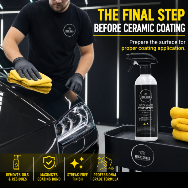 Prep Spray final wipe before applying ceramic coating