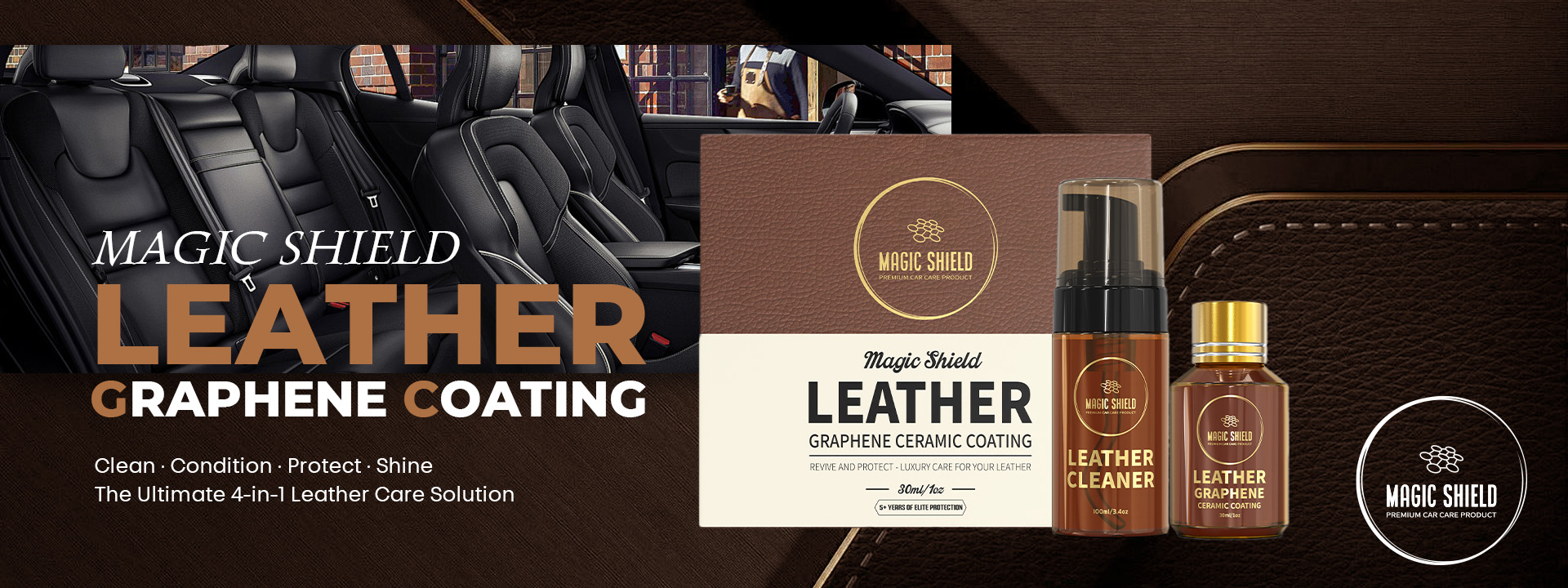 MAGIC SHIELD LEATHER GRAPHENE CERAMIC COATING