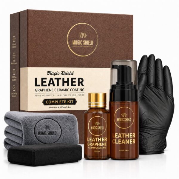 Magic Shield leather graphene ceramic coating complete kit