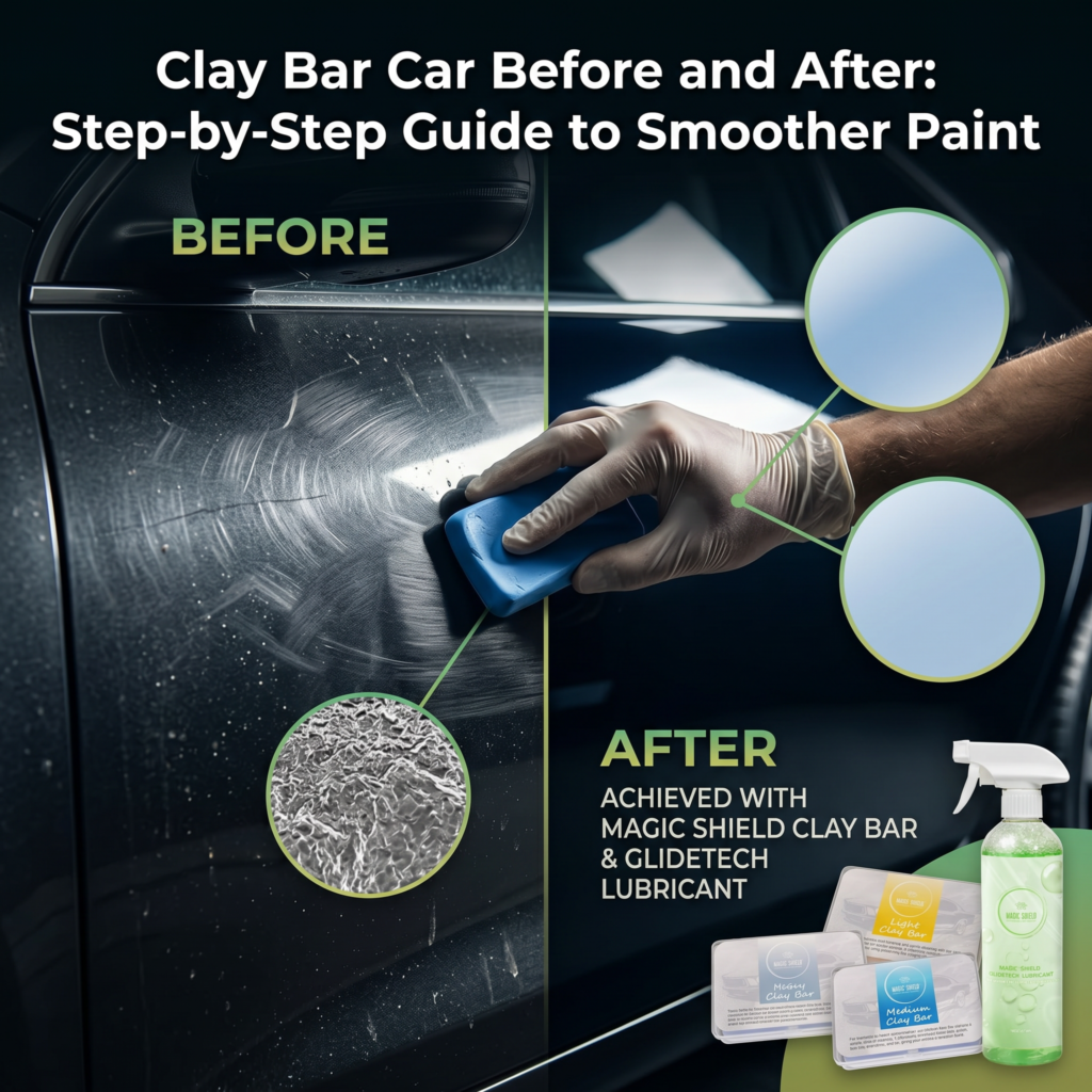 clay bar car before and after