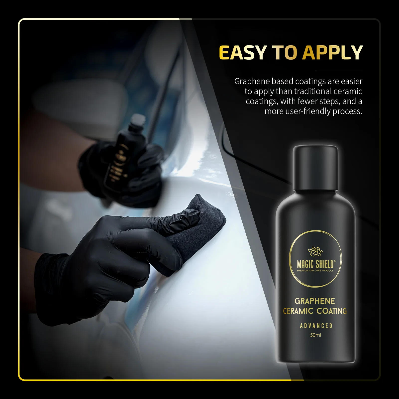 Applying Magic Shield Graphene Ceramic Coating by hand
