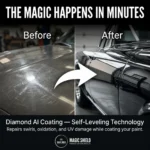 diamond ai coating before after swirl removal self leveling