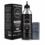 Magic Shield Diamond AI car coating bottle beside glossy black paint