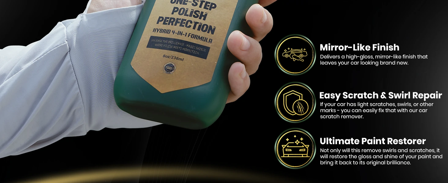 One Step Polish correction, gloss and protection benefits