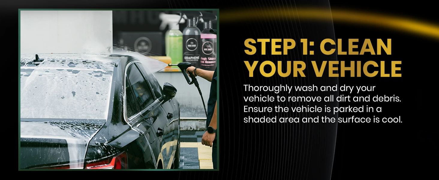 Prepare the vehicle before polishing