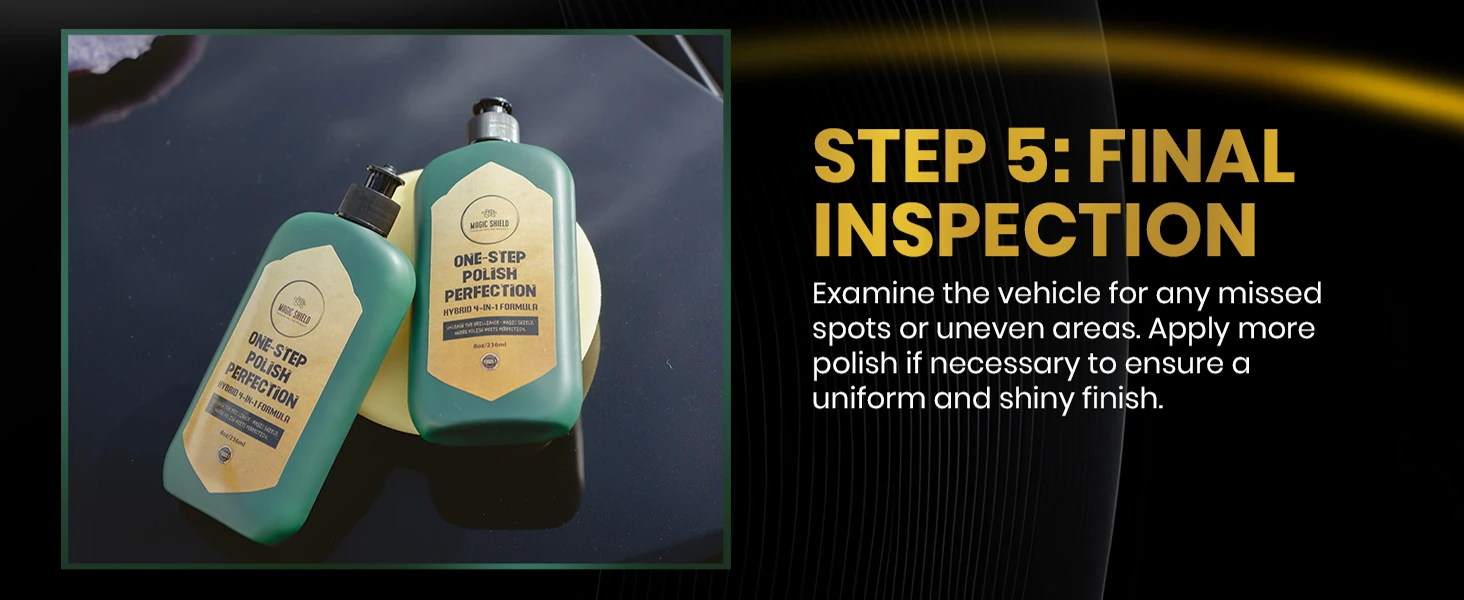 Inspect the polished finish