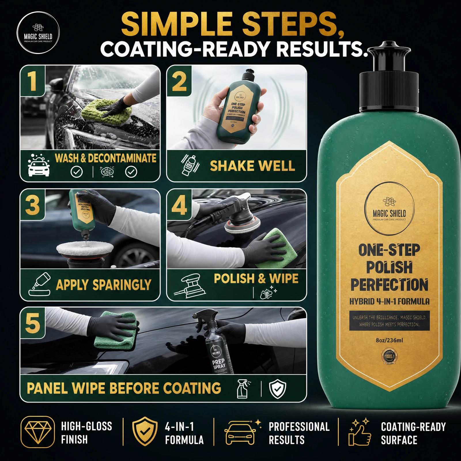 one step polish one step polish 07 application steps