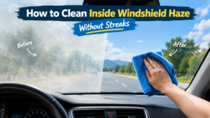 How to Clean Inside Windshield Haze Without Streaks