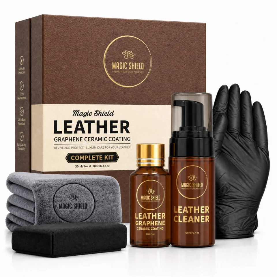 Magic Shield leather graphene ceramic coating complete kit