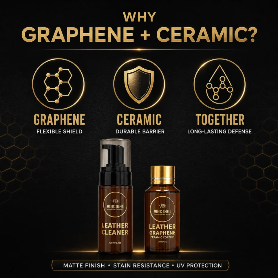 Why graphene and ceramic work together for flexible, durable leather protection