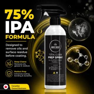 Magic Shield Prep Spray 75% isopropyl alcohol formula