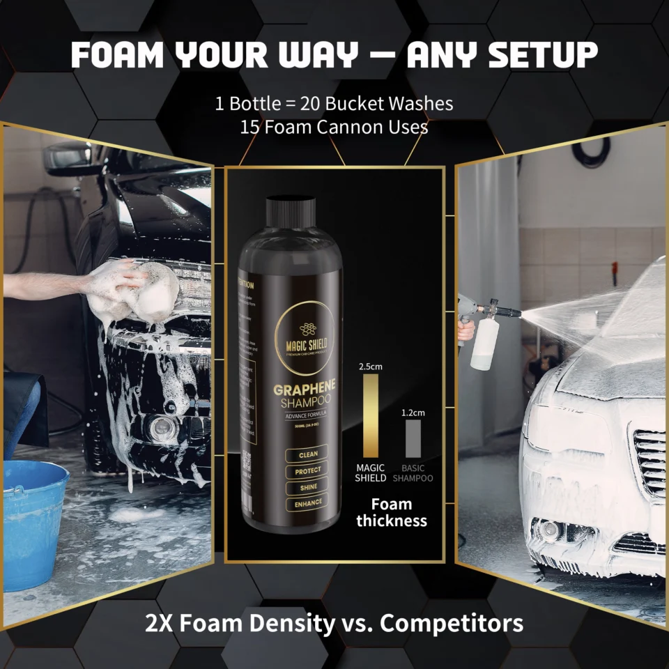 hydrophobic car shampoo graphene ceramic paint protection